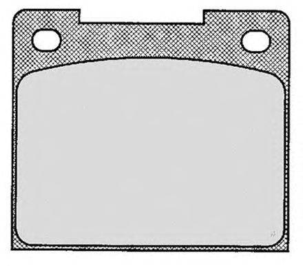 Комплект тормозных колодок, дисковый тормоз RAICAM 038.0