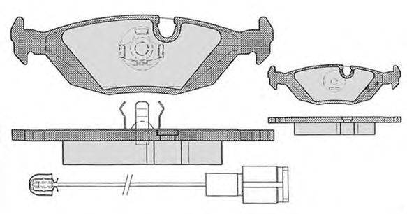 Комплект тормозных колодок, дисковый тормоз RAICAM 13112