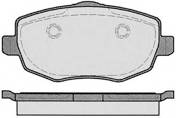 Комплект тормозных колодок, дисковый тормоз RAICAM 332.0
