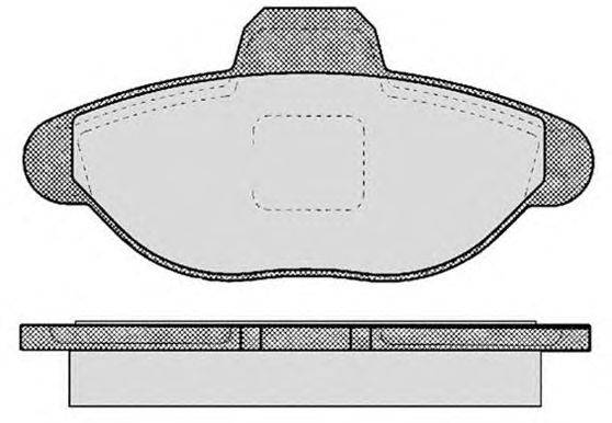 Комплект тормозных колодок, дисковый тормоз RAICAM 14180