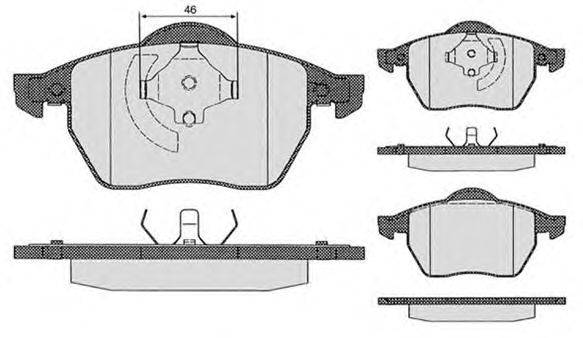 Комплект тормозных колодок, дисковый тормоз RAICAM 429.1
