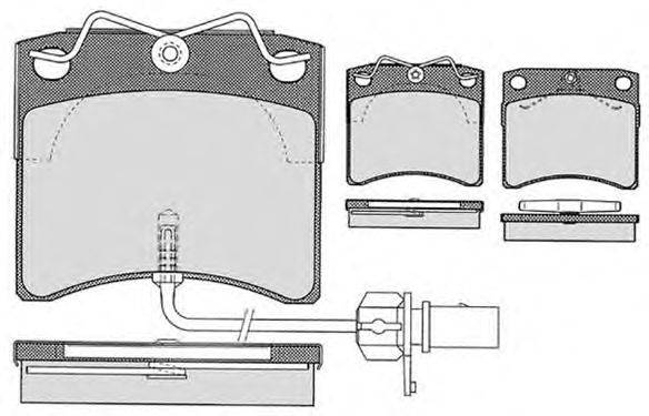 Комплект тормозных колодок, дисковый тормоз RAICAM 20651
