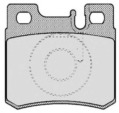 Комплект тормозных колодок, дисковый тормоз RAICAM 481.0