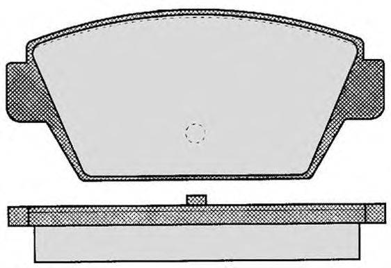 Комплект тормозных колодок, дисковый тормоз RAICAM 21125