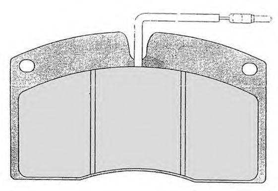 Комплект тормозных колодок, дисковый тормоз RAICAM 1.630.1