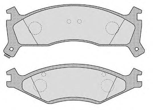 Комплект тормозных колодок, дисковый тормоз RAICAM 21893