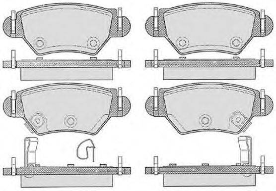 Комплект тормозных колодок, дисковый тормоз RAICAM 23261