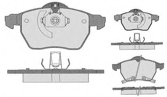 Комплект тормозных колодок, дисковый тормоз RAICAM 23798