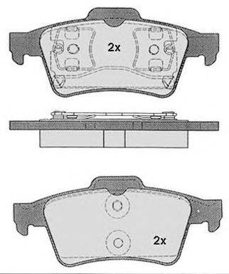 Комплект тормозных колодок, дисковый тормоз RAICAM 17690