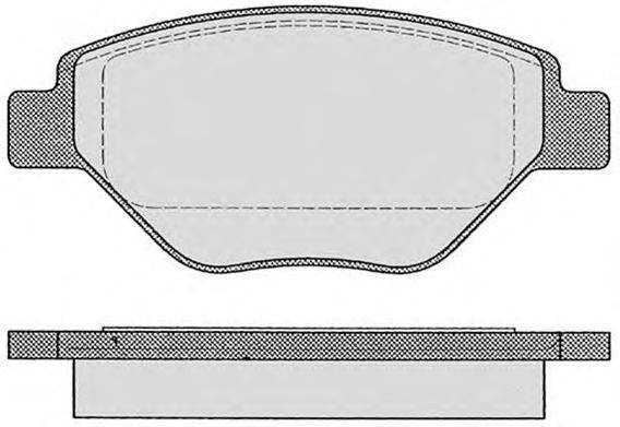 Комплект тормозных колодок, дисковый тормоз RAICAM 18140