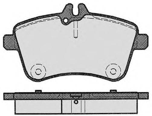 Комплект тормозных колодок, дисковый тормоз CIFAM 2206460