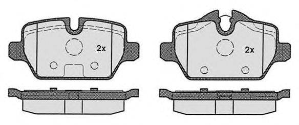 Комплект тормозных колодок, дисковый тормоз RAICAM 23624