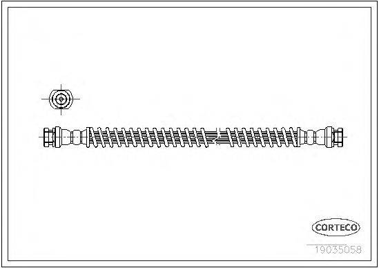 Тормозной шланг CORTECO 19035058