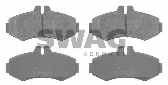 Комплект тормозных колодок, дисковый тормоз SWAG 10 91 6094