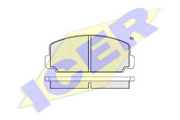 Комплект тормозных колодок, дисковый тормоз REMSA 07520