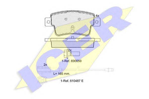 Комплект тормозных колодок, дисковый тормоз LUCAS ELECTRICAL GDB1872