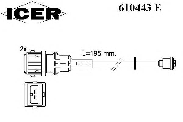 Сигнализатор, износ тормозных колодок MERITOR 254625