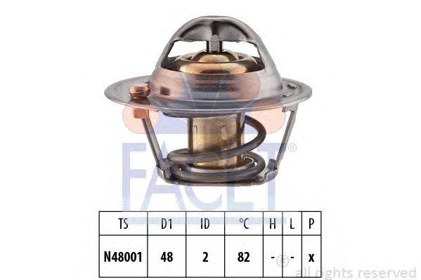 Термостат, охлаждающая жидкость FACET 7.8725