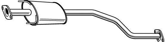 Средний глушитель выхлопных газов WALKER 23644