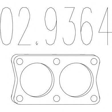 Прокладка, труба выхлопного газа MTS 02.9364