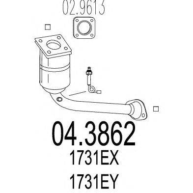 Катализатор MTS 04.3862