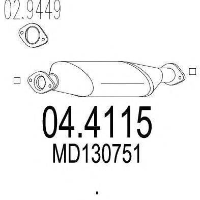 Катализатор MTS 04.4115