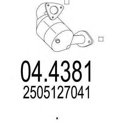 Катализатор MTS 044381