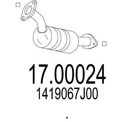 Сажевый / частичный фильтр, система выхлопа ОГ MTS 1700024