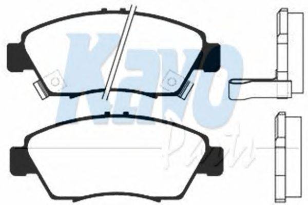 Комплект тормозных колодок, дисковый тормоз KAVO PARTS BP-2023