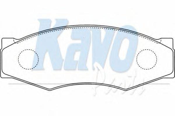 Комплект тормозных колодок, дисковый тормоз KAVO PARTS BP6505