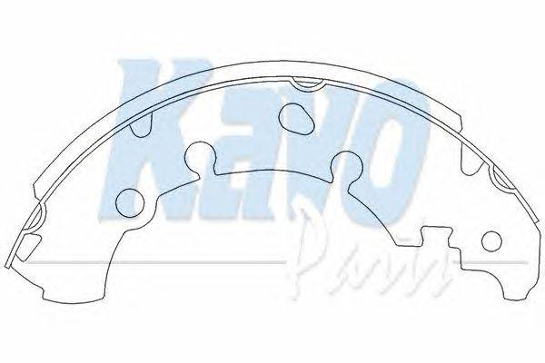 Комплект тормозных колодок KAVO PARTS KBS-5402