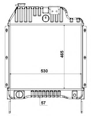 Радиатор, охлаждение двигателя NRF 52181