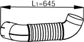 Труба выхлопного газа DINEX 53132