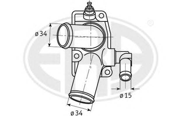 Термостат, охлаждающая жидкость ERA 350298