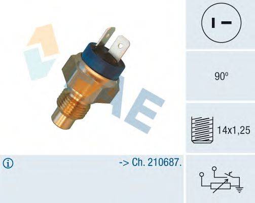 Датчик, температура охлаждающей жидкости FAE 34420