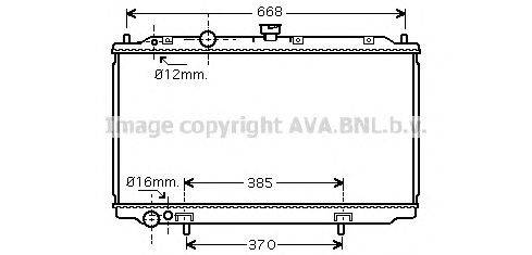 Радиатор, охлаждение двигателя AVA QUALITY COOLING DN2237