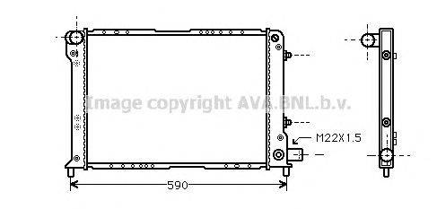 Радиатор, охлаждение двигателя AVA QUALITY COOLING LC2045