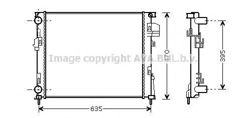 Радиатор, охлаждение двигателя AVA QUALITY COOLING RT2327