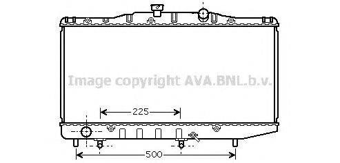 Радиатор, охлаждение двигателя AVA QUALITY COOLING TO2325