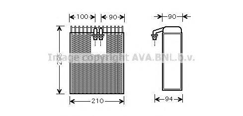 Испаритель, кондиционер AVA QUALITY COOLING TOV391