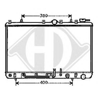 Радиатор, охлаждение двигателя DIEDERICHS 8112106