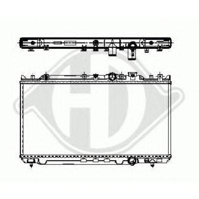Радиатор, охлаждение двигателя DIEDERICHS 8120119