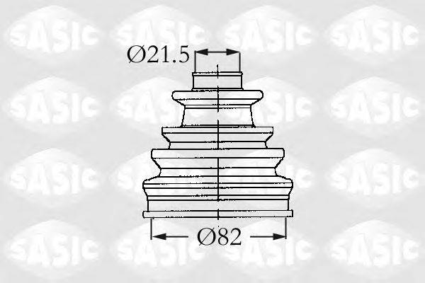 Комплект пылника, приводной вал SASIC 9004611