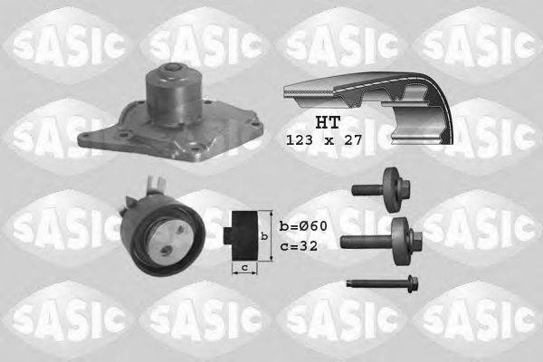 Водяной насос + комплект зубчатого ремня SASIC 3904003