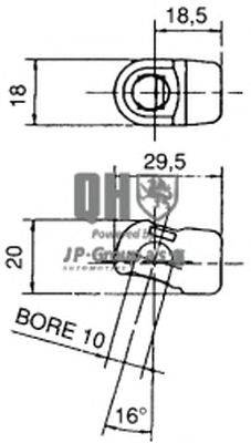 Газовая пружина, крышка багажник JP GROUP 128526