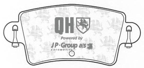 Комплект тормозных колодок, дисковый тормоз JP GROUP BP1326