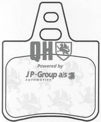 Комплект тормозных колодок, дисковый тормоз JP GROUP BP474