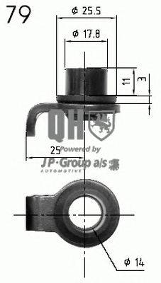 Газовая пружина, крышка багажник JP GROUP 840206