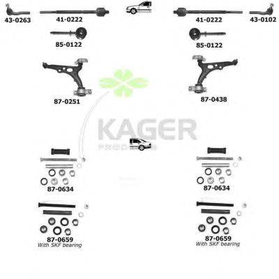 Подвеска колеса KAGER 800094