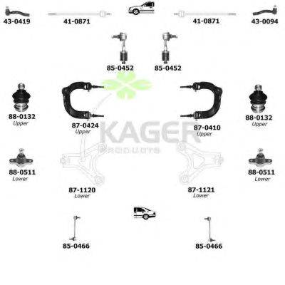 Подвеска колеса KAGER 800591